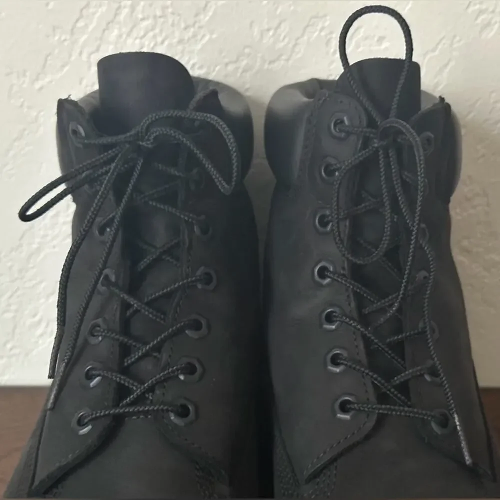 Timberland 10073 6-Inch Waterproof Boot Black Nubuck US 11 W Premium Leather